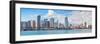 Miami City Skyline Panorama over Sea-Songquan Deng-Framed Photographic Print