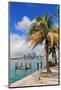 Miami City Tropical View over Sea from Dock in the Day with Blue Sky and Cloud.-Songquan Deng-Mounted Photographic Print
