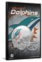 MIAMI DOLPHINS - HELMET 18-null-Framed Poster