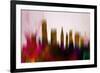 Miami Downtown Skyline-NaxArt-Framed Art Print