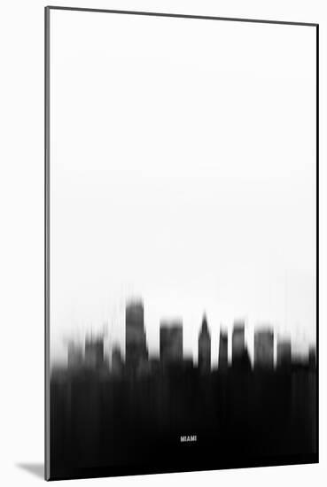 Miami Downtown-NaxArt-Mounted Art Print