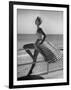 Miami Fashions, Model in Suitable Settings For Afternoon and Casual Play Clothes-Nina Leen-Framed Photographic Print