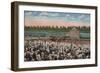 Miami, FL - View of Hialeah Park with Horse Racing-Lantern Press-Framed Art Print