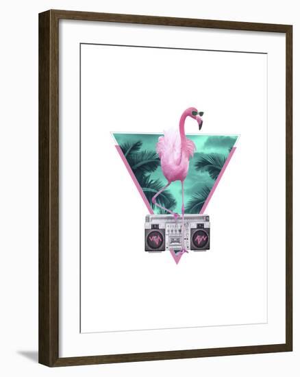 Miami Flamingo-Robert Farkas-Framed Giclee Print