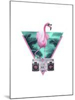 Miami Flamingo-Robert Farkas-Mounted Giclee Print