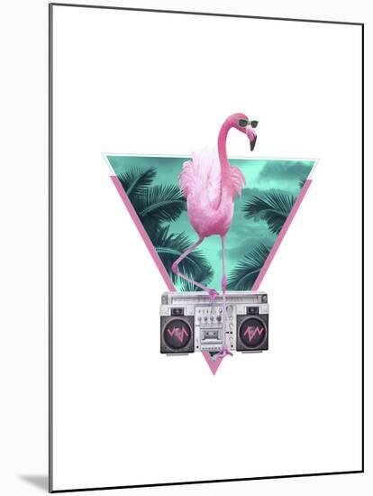 Miami Flamingo-Robert Farkas-Mounted Giclee Print