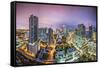 Miami, Florida Aerial View of Downtown.-SeanPavonePhoto-Framed Stretched Canvas