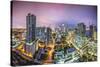 Miami, Florida Aerial View of Downtown.-SeanPavonePhoto-Stretched Canvas