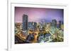 Miami, Florida Aerial View of Downtown.-SeanPavonePhoto-Framed Photographic Print