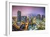 Miami, Florida Aerial View of Downtown.-SeanPavonePhoto-Framed Photographic Print