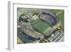 Miami, Florida - Aerial View of the Orange Bowl-Lantern Press-Framed Art Print