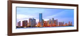 Miami Florida at Sunset-Fotomak-Framed Photographic Print