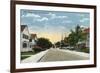 Miami, Florida - Avenue B View of 14th Street-Lantern Press-Framed Premium Giclee Print