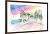 Miami Florida Bayfront Park Afternoon Walk-M. Bleichner-Framed Art Print