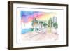 Miami Florida Bayfront Park Afternoon Walk-M. Bleichner-Framed Art Print