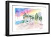 Miami Florida Bayfront Park Afternoon Walk-M. Bleichner-Framed Art Print