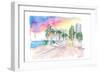 Miami Florida Bayfront Park Afternoon Walk-M. Bleichner-Framed Art Print