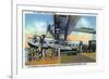 Miami, Florida - Boarding Scene at Pan-American Terminal-Lantern Press-Framed Art Print