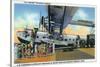 Miami, Florida - Boarding Scene at Pan-American Terminal-Lantern Press-Stretched Canvas