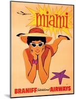 Miami, Florida - Braniff International Airways-null-Mounted Giclee Print