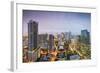 Miami, Florida Downtown Aerial Cityscape.-SeanPavonePhoto-Framed Photographic Print