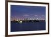 Miami , Florida: Downtown Miami at Night-Brad Beck-Framed Photographic Print