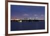 Miami , Florida: Downtown Miami at Night-Brad Beck-Framed Photographic Print