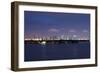 Miami , Florida: Downtown Miami at Night-Brad Beck-Framed Photographic Print