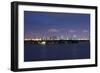 Miami , Florida: Downtown Miami at Night-Brad Beck-Framed Photographic Print