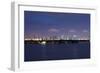 Miami , Florida: Downtown Miami at Night-Brad Beck-Framed Photographic Print