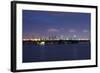 Miami , Florida: Downtown Miami at Night-Brad Beck-Framed Photographic Print