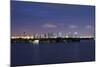 Miami , Florida: Downtown Miami at Night-Brad Beck-Mounted Photographic Print