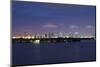 Miami , Florida: Downtown Miami at Night-Brad Beck-Mounted Photographic Print