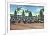 Miami, Florida - Hialeah Park; Horse Race Start Scene-Lantern Press-Framed Premium Giclee Print