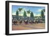 Miami, Florida - Hialeah Park; Horse Race Start Scene-Lantern Press-Framed Art Print