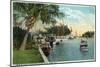 Miami, Florida - Miami River from Budge Dock-Lantern Press-Mounted Art Print
