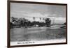 Miami, Florida - Mouth of the Miami River Scene-Lantern Press-Framed Art Print