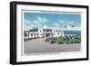 Miami, Florida - Pan-American Airways Terminal, Clipper Arriving from Jamaica-Lantern Press-Framed Art Print