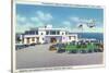 Miami, Florida - Pan-American Airways Terminal, Clipper Arriving from Jamaica-Lantern Press-Stretched Canvas