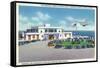 Miami, Florida - Pan-American Airways Terminal, Clipper Arriving from Jamaica-Lantern Press-Framed Stretched Canvas