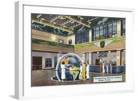 Miami, Florida - Pan-American Airways Terminal Interior View-Lantern Press-Framed Art Print