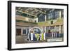 Miami, Florida - Pan-American Airways Terminal Interior View-Lantern Press-Framed Art Print