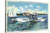 Miami, Florida - Pan American Flying Clipper Leaving for South America-Lantern Press-Stretched Canvas