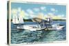 Miami, Florida - Pan American Flying Clipper Leaving for South America-Lantern Press-Stretched Canvas