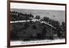 Miami, Florida - Royal Palm Hotel Grounds and Biscayne Bay View-Lantern Press-Framed Art Print