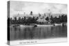 Miami, Florida - Royal Palm Hotel View from Water-Lantern Press-Stretched Canvas