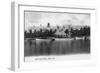 Miami, Florida - Royal Palm Hotel View from Water-Lantern Press-Framed Art Print