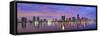Miami, Florida Skyline at Biscayne Bay.-SeanPavonePhoto-Framed Stretched Canvas