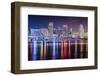 Miami, Florida Skyline at Biscayne Bay.-SeanPavonePhoto-Framed Photographic Print