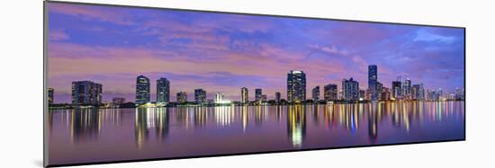 Miami, Florida Skyline at Biscayne Bay.-SeanPavonePhoto-Mounted Photographic Print